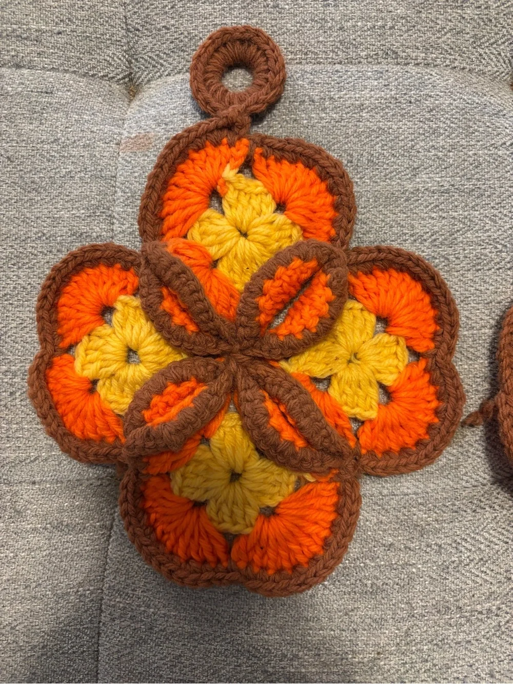 Vintage Crochet Handmade Hot Pads Estate Find
